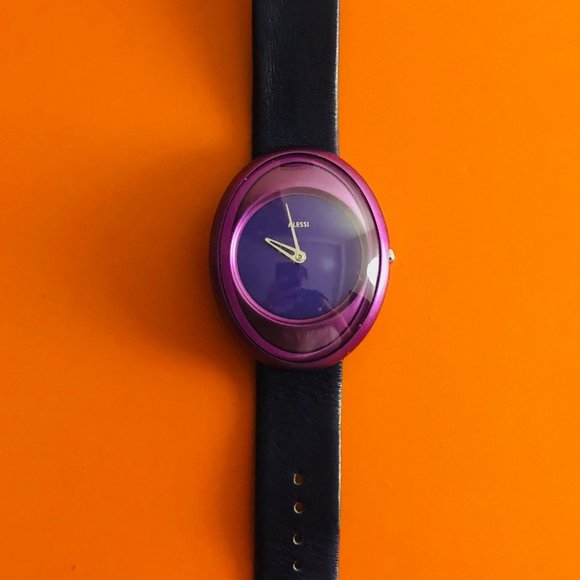 Alessi AL 19000 purple watch - Picture 1 of 3